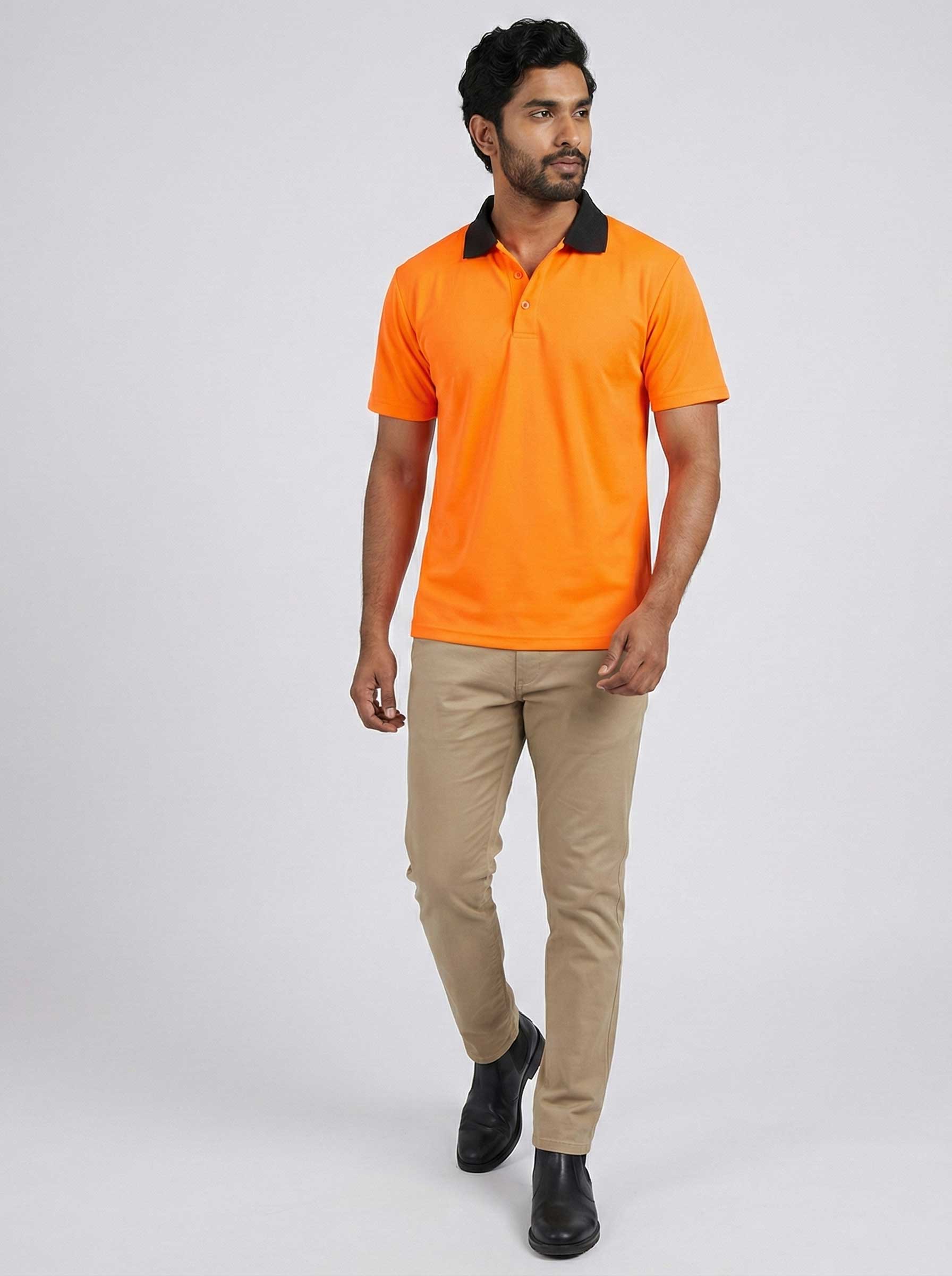 Orange Adult Fluorescent Safety Golfer ±170g