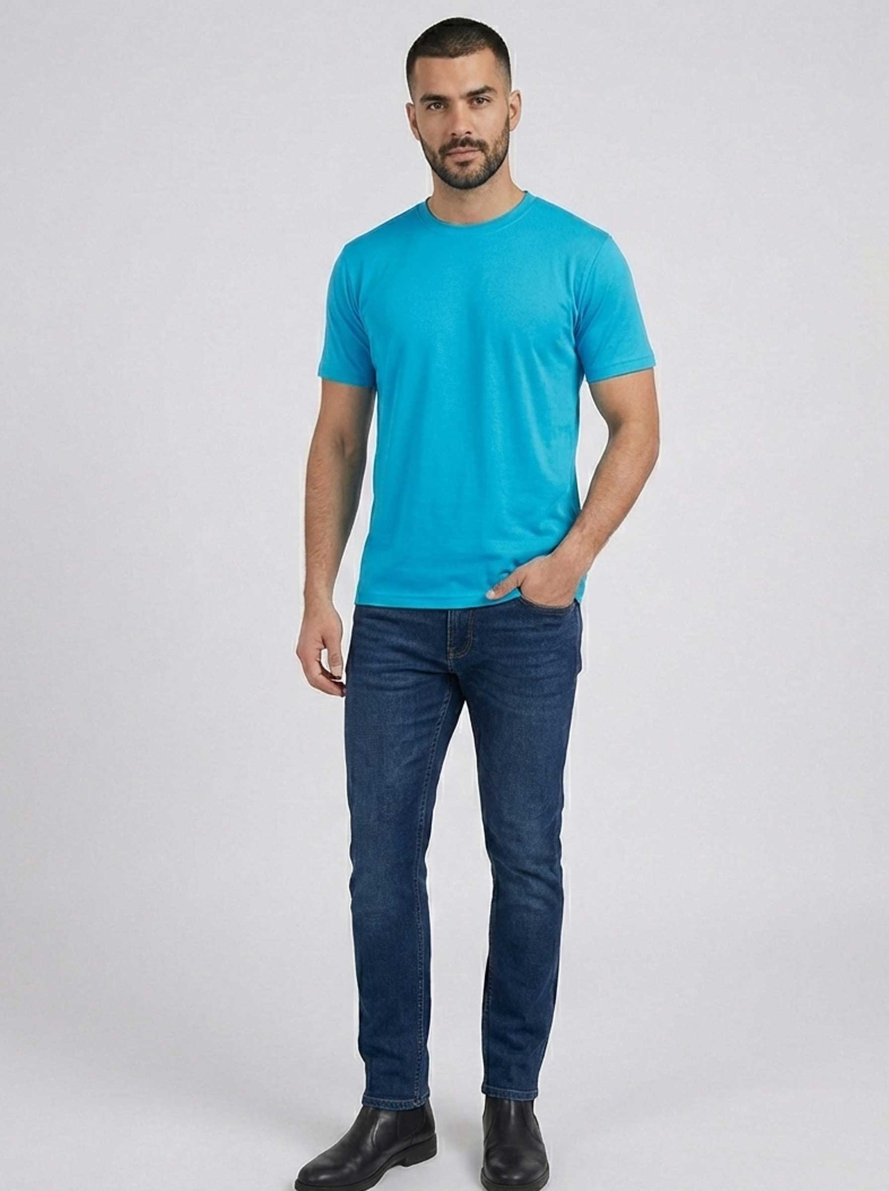 Royal Blue T-Shirt 100% Cotton ±180g