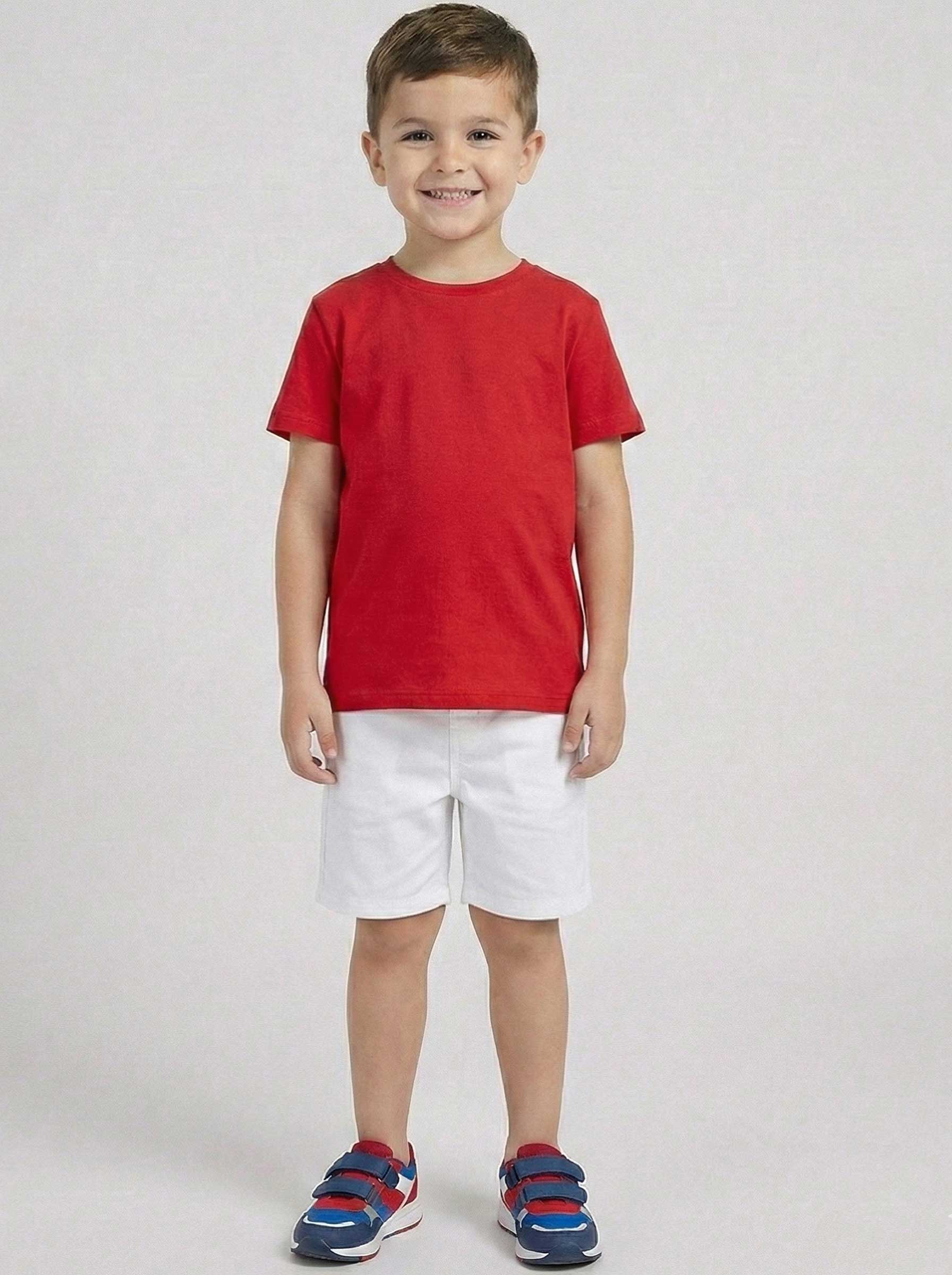 Red ±160g Premium Polycotton T-shirts Kids