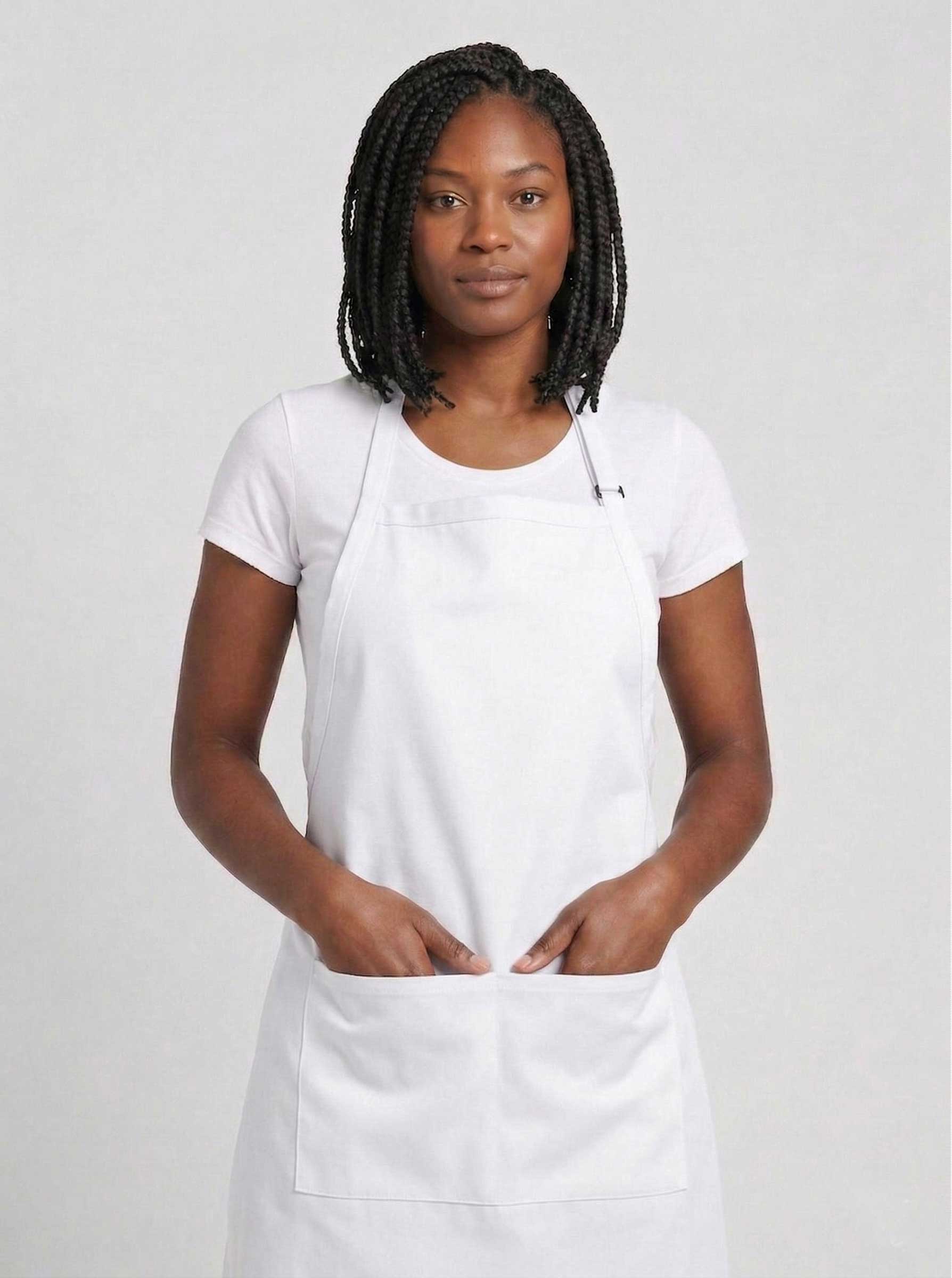 White Chef Apron